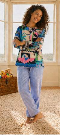 Blue ocean kurta pajama