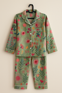 Green Jungle Night Suit