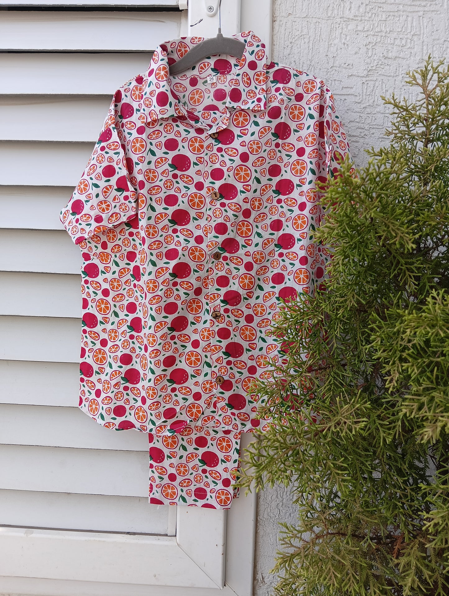 Fruit Print Night Suit