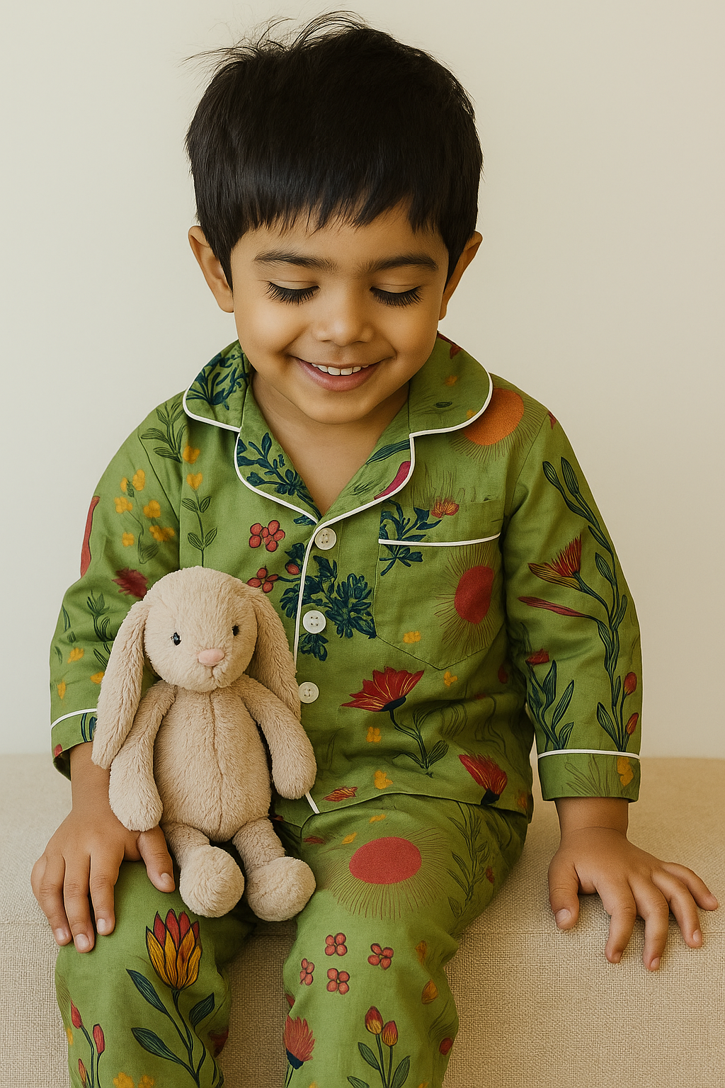 Green Jungle Night Suit