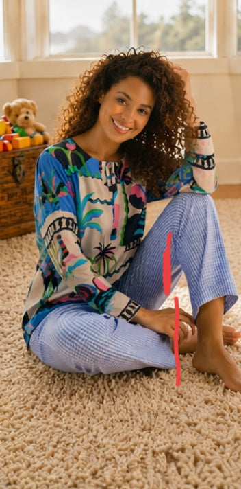 Blue ocean kurta pajama