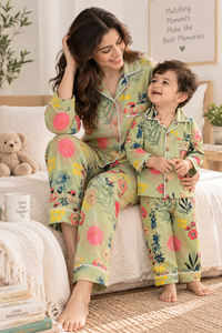 Green Jungle mom twinning sets