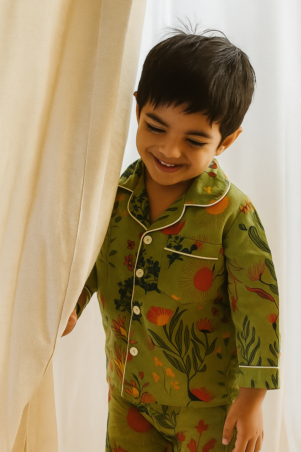 Green Jungle Night Suit