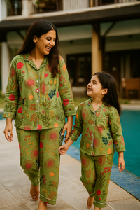 Green Jungle daughter/son twinning sets