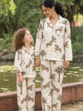 White Jungle daughter/son twinning sets
